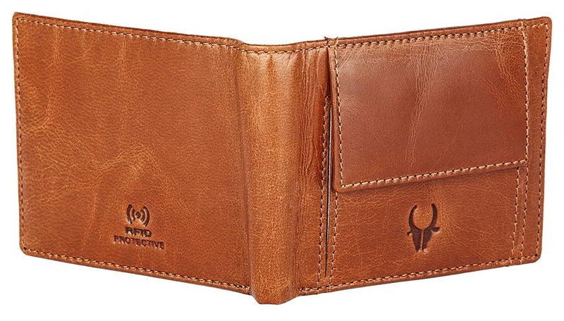 WILDHORN Top Grain Leather Wallet for Men I | Ultra Strong Stitching | Easy Access External Pocket | Handcrafted I RFID Blocking | 6 Card Slot | 2 Cash Compartments - WILDHORN