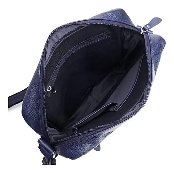 WILDHORN Leather Men's sling Bag I Messenger Bag I Zipper Crossbody Shoulder Satchel Bags for Work Business & Travel Dimension: L- 11 inch H- 12.5 inch W- 2.5 inch - WILDHORN
