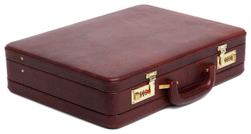 WildHorn® 100% Genuine Leather Premium Briefcase Attache Bag|Office|Meeting (Dimension : 17 x 12.5 x 4 Inch) - WILDHORN