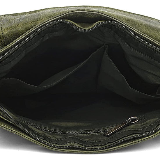 WILDHORN Leather Sling Messenger Bag for Men. DIMENTION : L-8 inch W-3 inch H-9 inch - WILDHORN