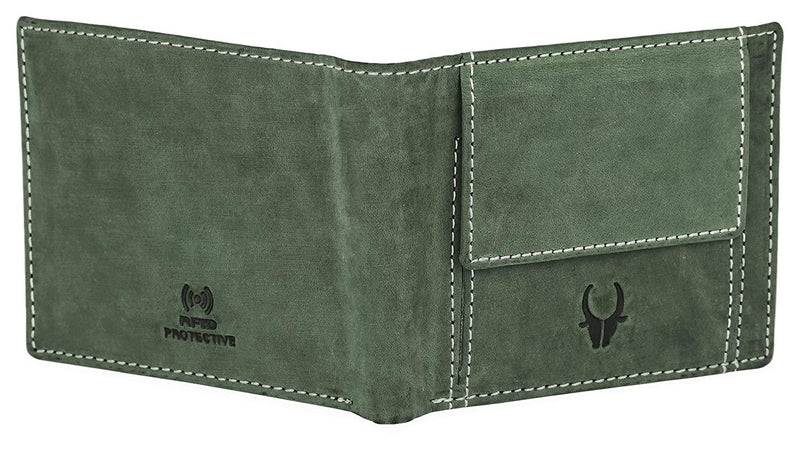 WILDHORN Top Grain Leather Wallet for Men I | Ultra Strong Stitching | Easy Access External Pocket | Handcrafted I RFID Blocking | 6 Card Slot | 2 Cash Compartments