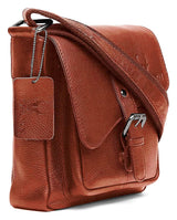 WILDHORN® Original Leather 9 inch Sling Bag for Men I Multipurpose Crossbody Bag I Travel Bag with Adjustable Strap I DIMENSION: L- 8 inch H- 9 inch W- 3 inch