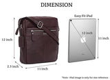 WILDHORN Leather Men's sling Bag I Messenger Bag I Zipper Crossbody Shoulder Satchel Bags for Work Business & Travel Dimension: L- 11 inch H- 12.5 inch W- 2.5 inch - WILDHORN