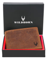 WILDHORN Top Grain Leather Wallet for Men | Ultra Strong Stitching | Handcrafted | RFID Blocking