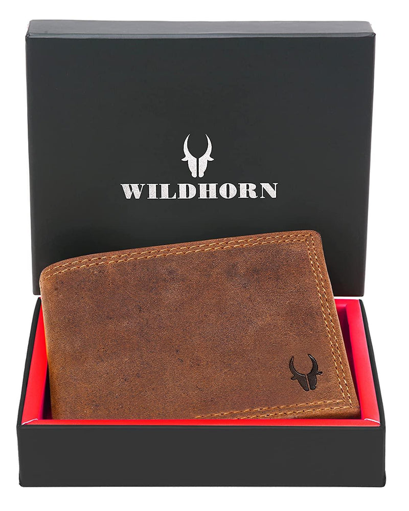 WILDHORN Top Grain Leather Wallet for Men | Ultra Strong Stitching | Handcrafted | RFID Blocking