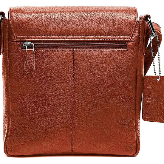 WILDHORN® Original Leather 9 inch Sling Bag for Men I Multipurpose Crossbody Bag I Travel Bag with Adjustable Strap I DIMENSION: L- 8 inch H- 9 inch W- 3 inch - WILDHORN