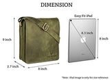 WILDHORN� Leather 8 inch Sling Messenger Bag for Men I Multipurpose Crossbody Bag I Travel Bag with Adjustable Strap I Utility Bag I Dimension : L-8 inch W-3 inch H-9 inch - WILDHORN