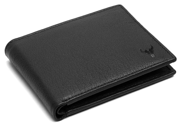 Napa Hide RFID Protected Genuine High Quality Leather Wallet & Pen Combo for Men (BLACK NAPA) - WILDHORN