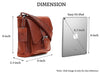 WILDHORN® Original Leather 9 inch Sling Bag for Men I Multipurpose Crossbody Bag I Travel Bag with Adjustable Strap I DIMENSION: L- 8 inch H- 9 inch W- 3 inch - WILDHORN