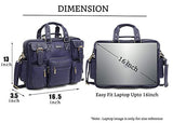 WILDHORN Leather Briefcase for Men I Computer Bag Laptop Bag I Business Travel Messenger Bag For Men l Large 16.5 Inch For Daily Use