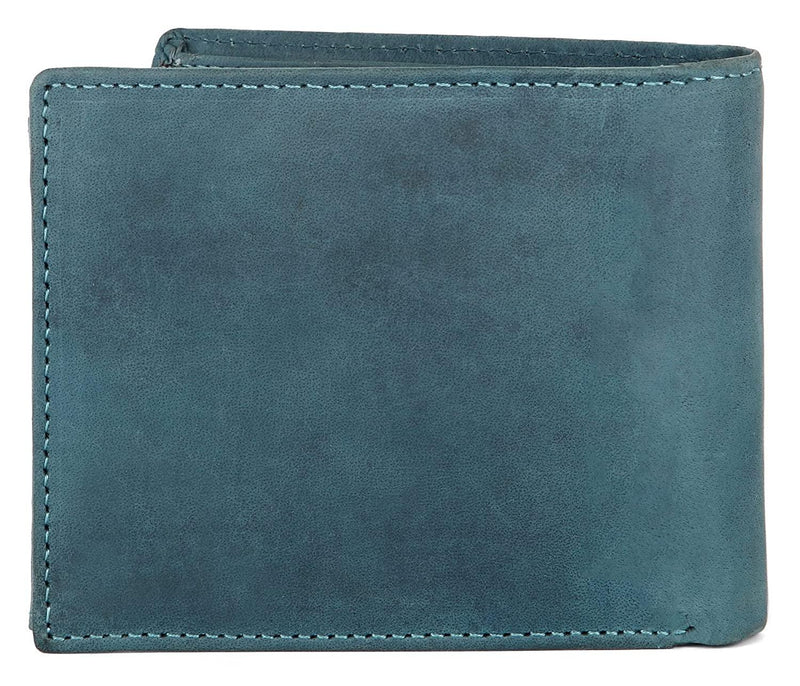 WILDHORN® Antlers Hunter Leather Wallet for Men (TAN)