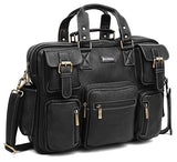 WILDHORN Leather Briefcase for Men I Computer Bag Laptop Bag I Business Travel Messenger Bag For Men l Large 16.5 Inch For Daily Use
