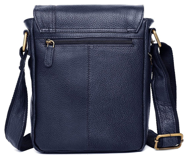 WildHorn® Leather 8.5 inch Sling Messenger Bag for Men I Multipurpose Crossbody Bag I Travel Bag with Adjustable Strap I IDIMENSION: L- 8.5inch H- 10.5inch W- 3inch