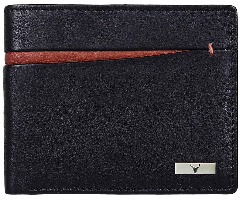 NAPA HIDE Leather Wallet for Men I RFID Protected I Top Grain Leather I Handcrafted I 6 Card Slots I 1 Zipper & 2 ID Card Slots - WILDHORN