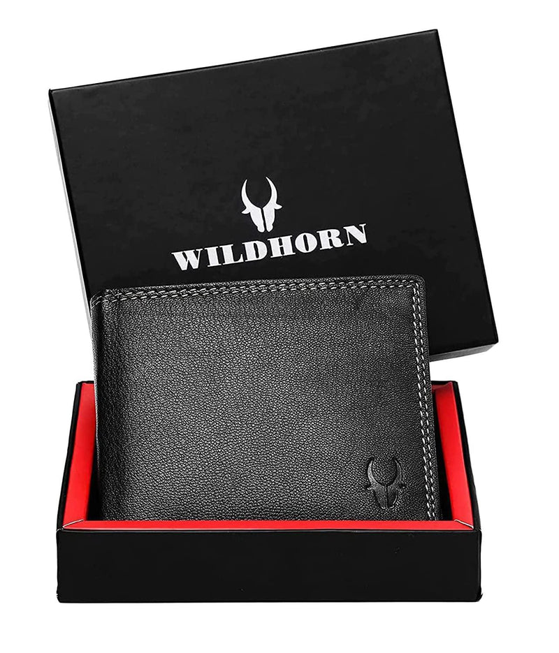 WILDHORN Top Grain Leather Wallet for Men | Ultra Strong Stitching | Handcrafted | RFID Blocking