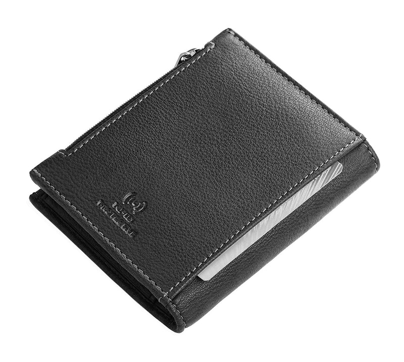 WILDHORN Top Grain Leather Wallet for Men | RFID Blocking | Loop Closure | Ultra Strong Stitching I Zip Compartments with11Card Slots | 1 ID Window - WILDHORN