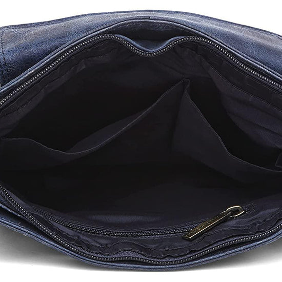 WILDHORN Leather Sling Messenger Bag for Men. DIMENTION : L-8 inch W-3 inch H-9 inch - WILDHORN