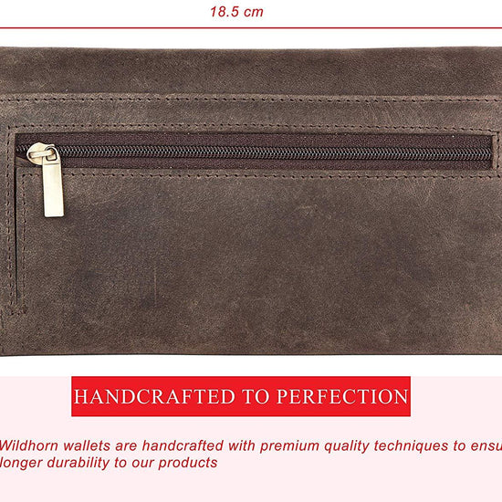 WildHorn Mia RFID PROTECTED Genuine Leather Wallet for Women stylish|Purse for Women/Girls - WILDHORN
