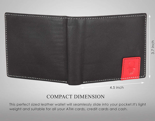 WildHorn® RFID Protected Genuine Leather Wallet for Men - WILDHORN