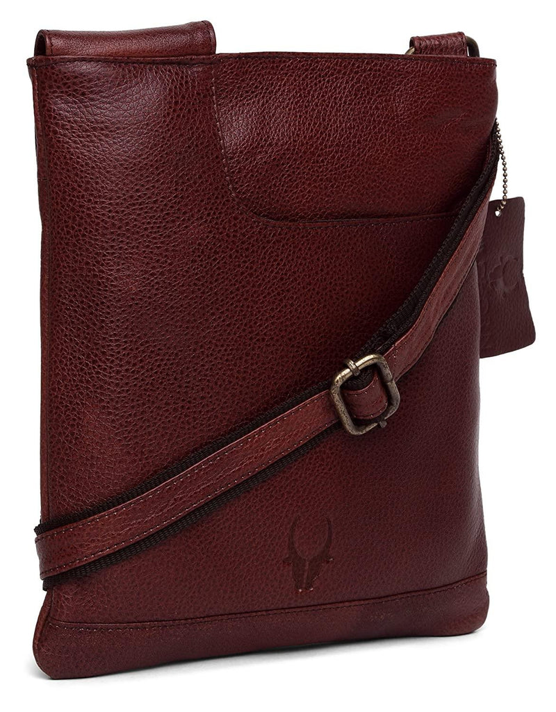 WILDHORN® 100% Genuine Leather Sling Messenger Bag for Men