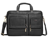 WILDHORN® Classic Leather Laptop(15.5") Messenger Bag for Men I Office Bags I Travel Bags I Carry Handle with Adjustable Strap I DIMENSION : L-16 inch W-4 inch H-12 inch - WILDHORN