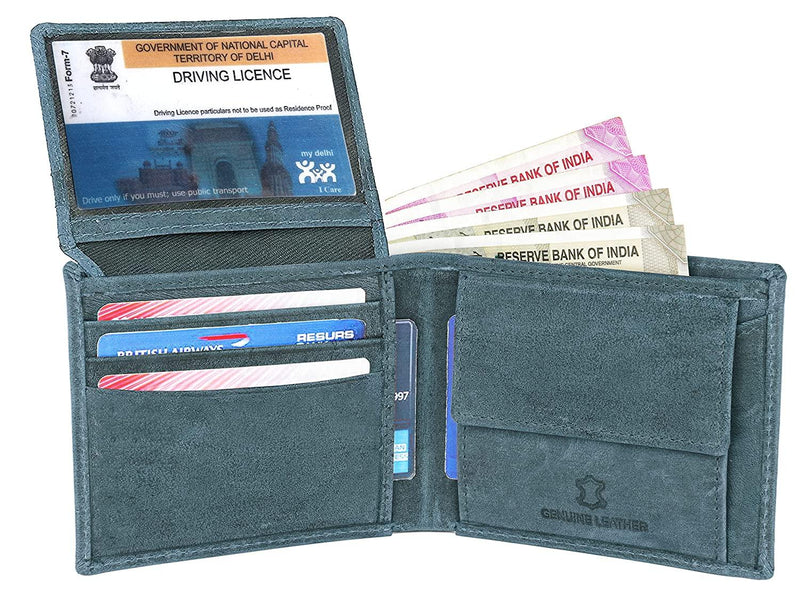 WILDHORN Top Grain Leather Wallet for Men | Ultra Strong Stitching | Handcrafted | RFID Blocking