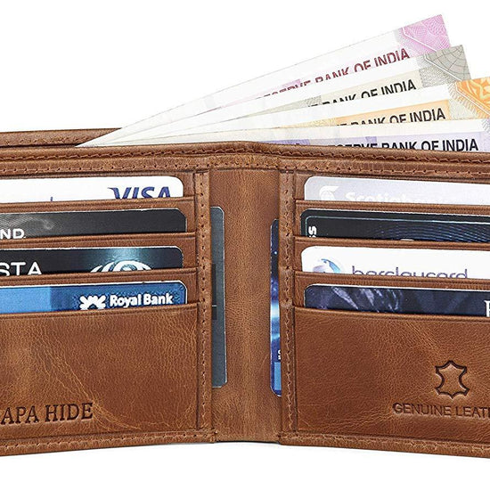 Napa Hide Men's 100% Genuine Leather Wallet & Belt Combo (NPHCOMBO009) - WILDHORN