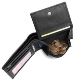 Napa Hide RFID Protected Genuine High Quality Leather Wallet & Pen Combo for Men ( BLACK) - WILDHORN