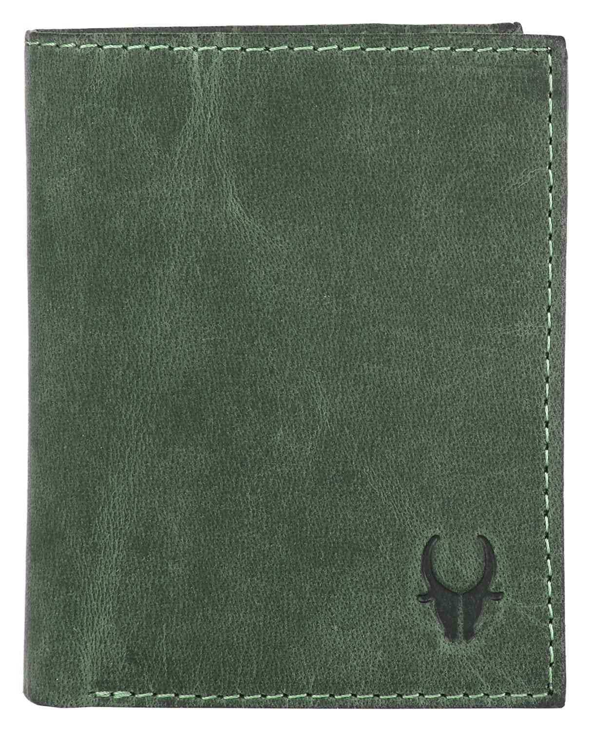 WILDHORN Top Grain Portrait Leather Wallet for Men | C-Clip Detachable Card Case I Credit & Debit Card Holder I RFID Blocking | Extra Capacity | Ultra Strong Stitching | | Gift for Him - WILDHORN