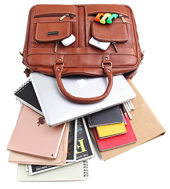 WILDHORN Leather laptop Messenger Bag for Men