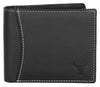 Napa Hide RFID Protected Genuine High Quality Leather Wallet & Pen Combo for Men (BLACK) - WILDHORN