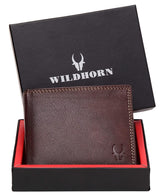 WILDHORN Top Grain Leather Wallet for Men | Ultra Strong Stitching | Handcrafted | RFID Blocking