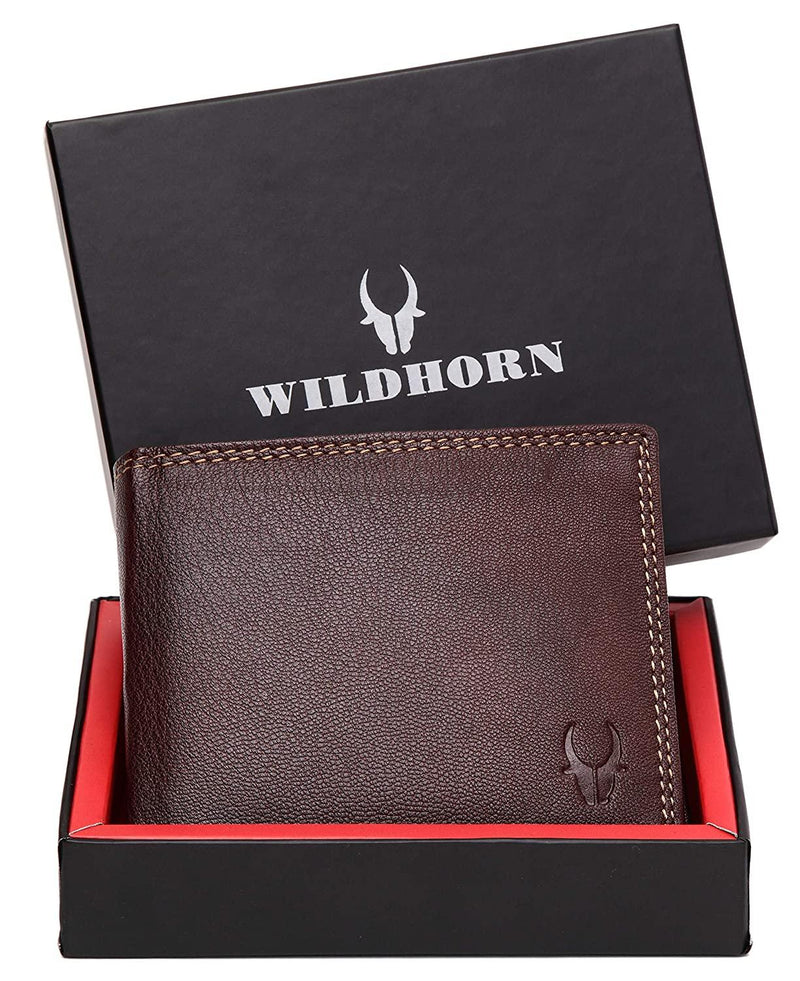 WILDHORN Top Grain Leather Wallet for Men | Ultra Strong Stitching | Handcrafted | RFID Blocking