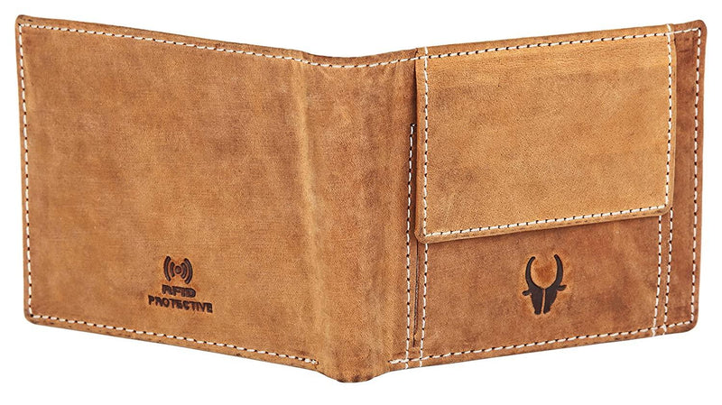 WILDHORN Top Grain Leather Wallet for Men I | Ultra Strong Stitching | Easy Access External Pocket | Handcrafted I RFID Blocking | 6 Card Slot | 2 Cash Compartments