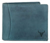 Napa Hide RFID Protected Genuine High Quality Leather Wallet & Pen Combo for Men (BLUE HUNTER) - WILDHORN