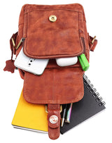 WildHorn® Original Leather 9 inch Sling Bag for Men I Multipurpose Crossbody Bag I Travel Bag with Adjustable Strap I DIMENSION: L- 8 inch H- 9 inch W- 3 inch - WILDHORN