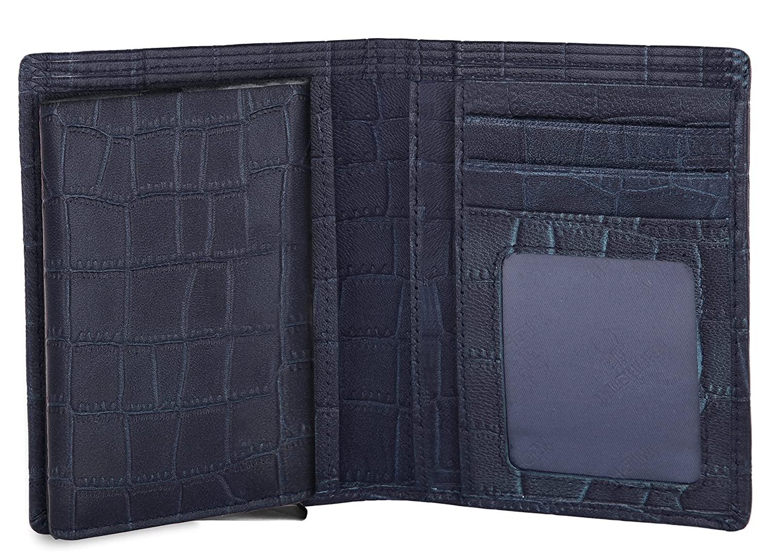 WILDHORN Top Grain Portrait Leather Wallet for Men | C-Clip Detachable Card Case I Credit & Debit Card Holder I RFID Blocking | Extra Capacity | Ultra Strong Stitching | | Gift for Him - WILDHORN