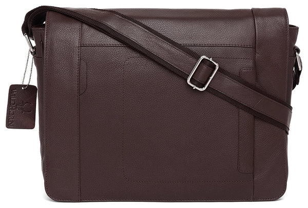WILDHORN® 100% Genuine Leather Messenger Bag for Men