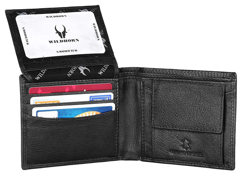 WILDHORN Top Grain Leather Wallet for Men | Ultra Strong Stitching | Handcrafted | RFID Blocking