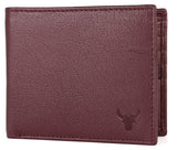 Napa Hide RFID Protected Genuine High Quality Leather Wallet & Pen Combo for Men (MAROON) - WILDHORN