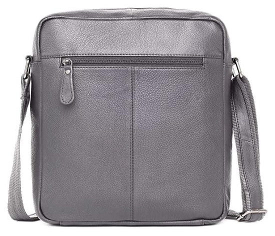 WILDHORN Leather Men's sling Bag I Messenger Bag I Zipper Crossbody Shoulder Satchel Bags for Work Business & Travel Dimension: L- 11 inch H- 12.5 inch W- 2.5 inch - WILDHORN