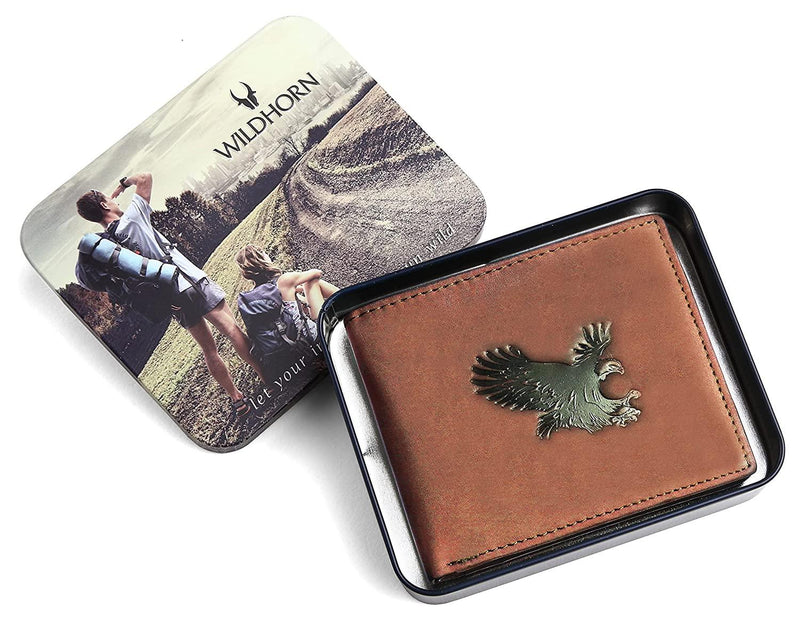 WILDHORN® Falcon Hunter Leather Wallet for Men