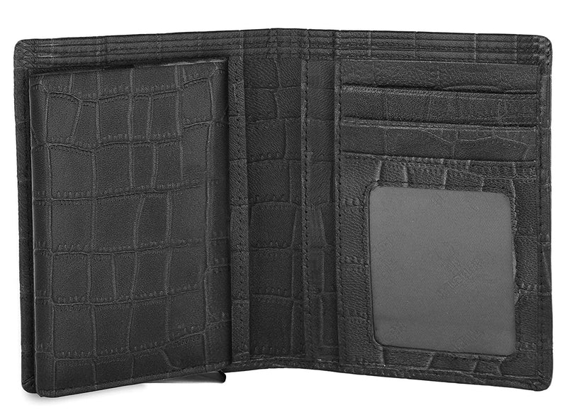 WILDHORN Top Grain Portrait Leather Wallet for Men | C-Clip Detachable Card Case I Credit & Debit Card Holder I RFID Blocking | Extra Capacity | Ultra Strong Stitching | | Gift for Him - WILDHORN