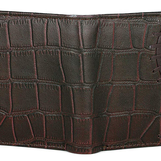 Napa Hide RFID Protected Genuine High Quality Leather Wallet & Pen Combo for Men (MAROON) - WILDHORN