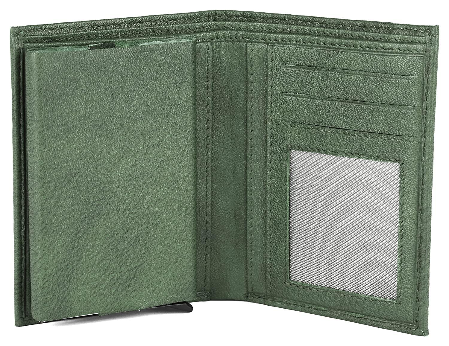 WILDHORN Top Grain Portrait Leather Wallet for Men | C-Clip Detachable Card Case I Credit & Debit Card Holder I RFID Blocking | Extra Capacity | Ultra Strong Stitching | | Gift for Him - WILDHORN