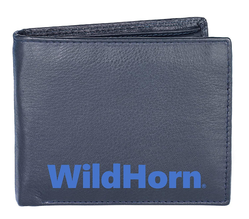 WILDHORN Top Grain Printed Leather Wallet for Men I | Ultra Strong Stitching | Handcrafted | RFID Blocking | 8 Card Slots | 2 Cash Compartments - WILDHORN