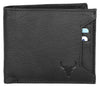 Napa Hide RFID Protected Genuine High Quality Leather Wallet & Pen Combo for Men (black) - WILDHORN