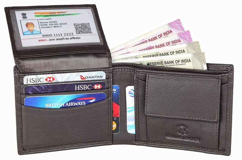 WILDHORN Top Grain Leather Wallet for Men | Ultra Strong Stitching | Handcrafted | RFID Blocking
