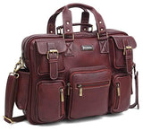 WILDHORN Leather Briefcase for Men I Computer Bag Laptop Bag I Business Travel Messenger Bag For Men l Large 16.5 Inch For Daily Use
