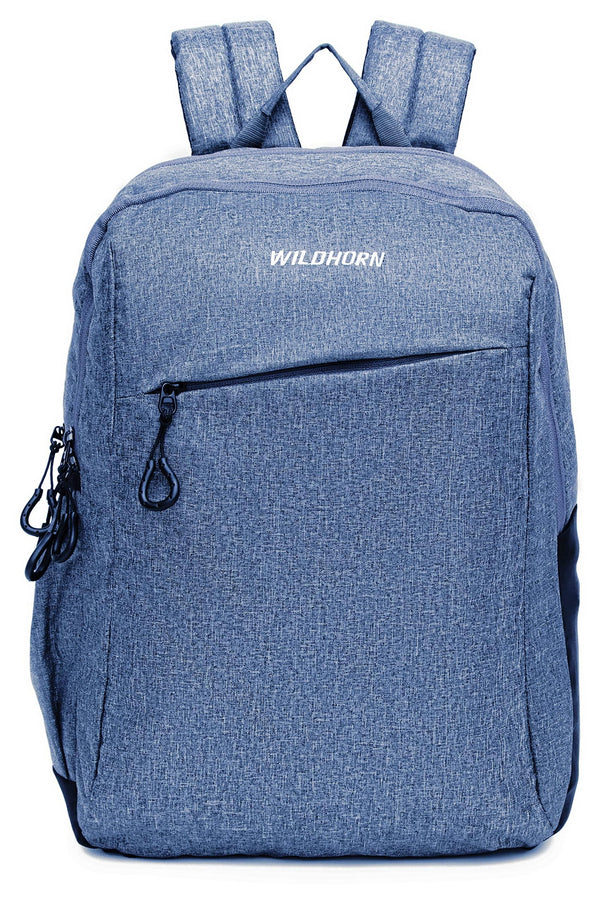 WILDHORN Laptop Backpack for Men, Extra Large 27 L Travel Backpack with Multi Zip Compartment, Business College Bookbags Fit 17 Inch Laptop